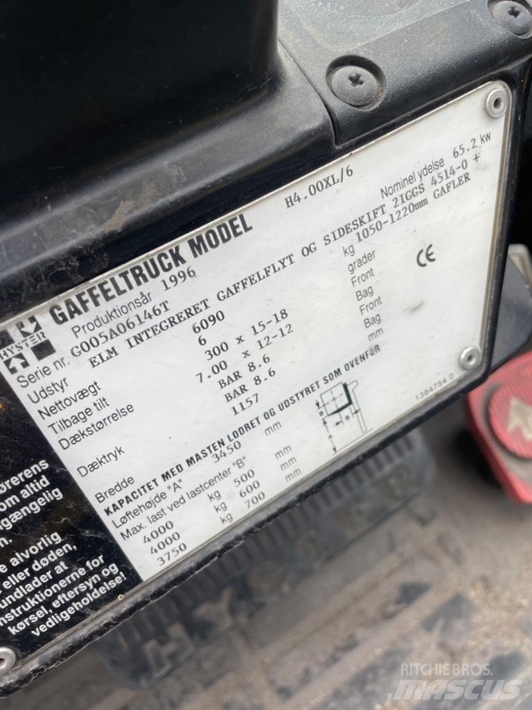 Hyster H 4.00 XL LPG vozíky