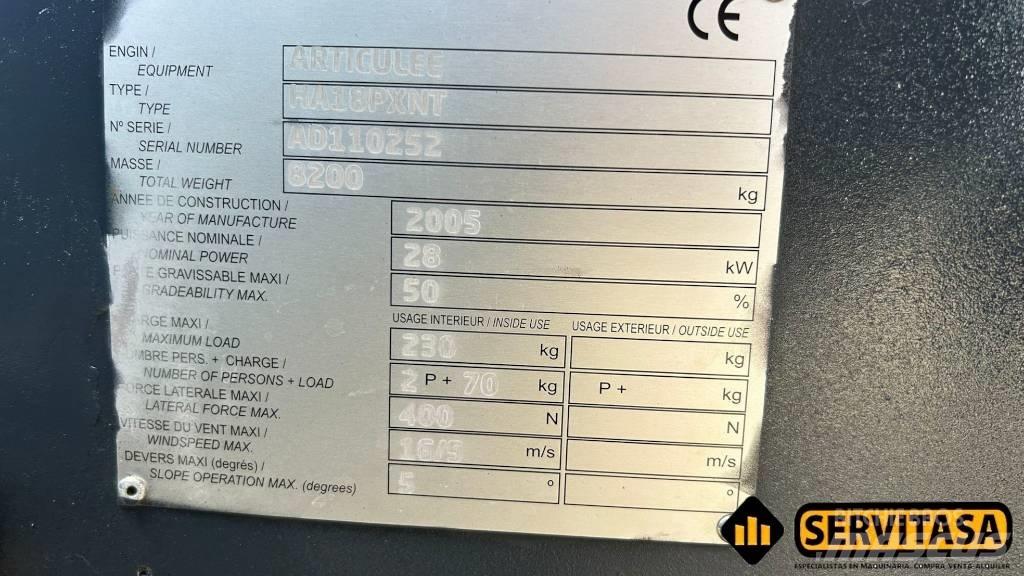 Haulotte HA 18 PX NT Kloubové plošiny