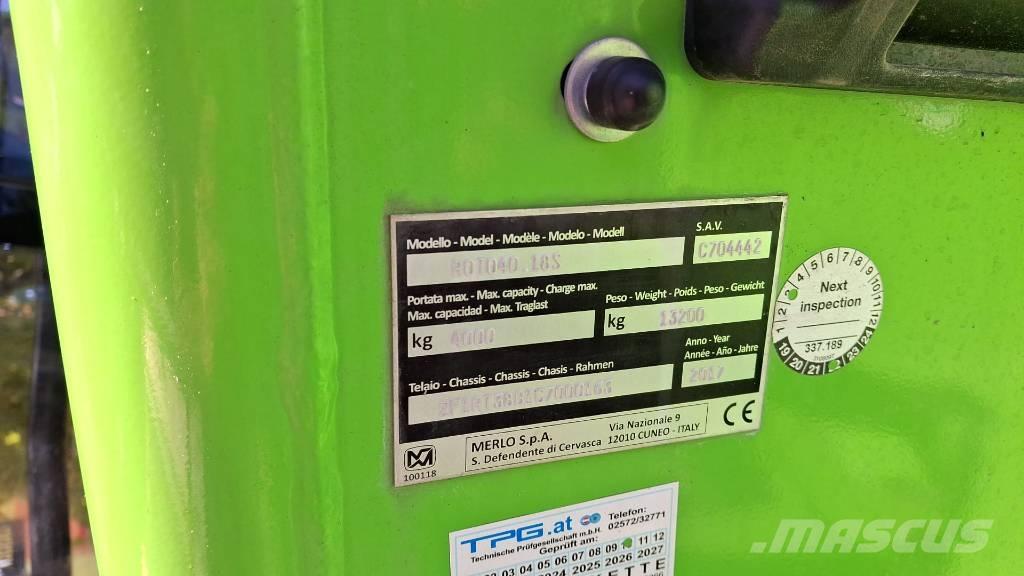 Merlo Roto 40.18 Teleskopické manipulátory