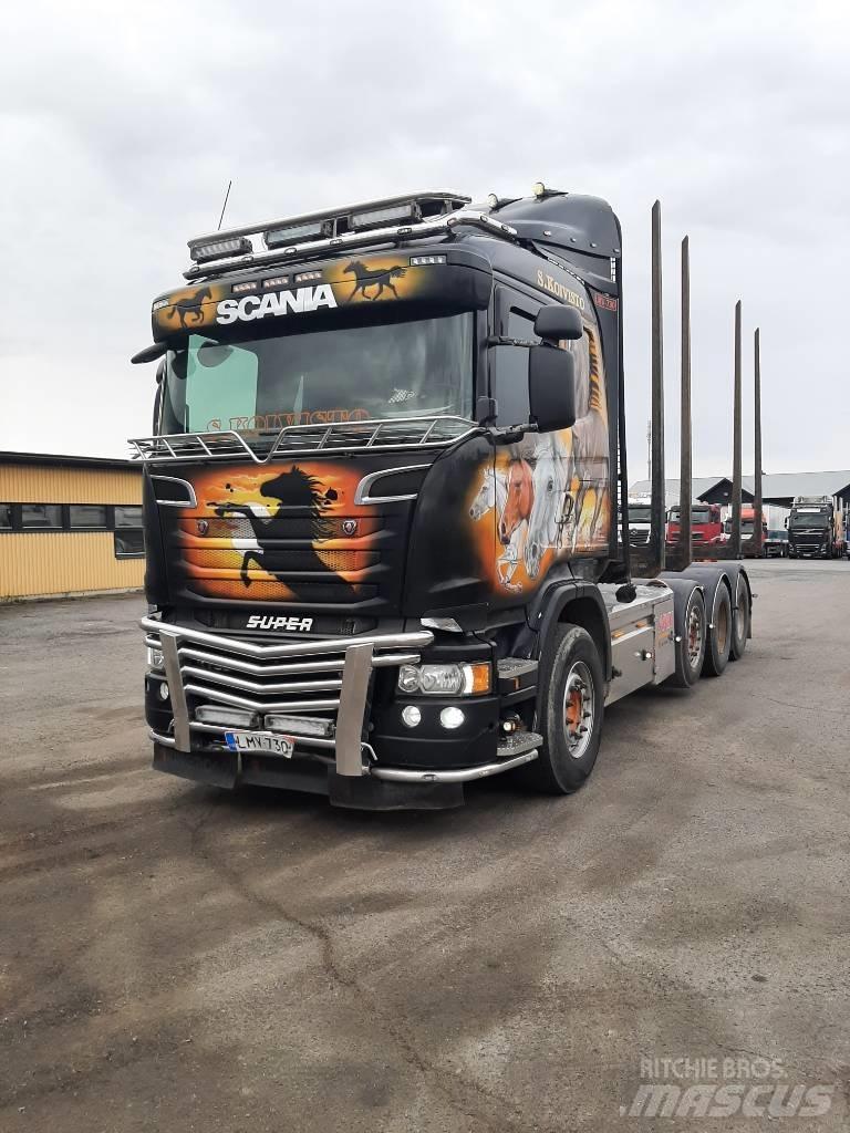 Scania R 730 Vozy na přepravu kmenů