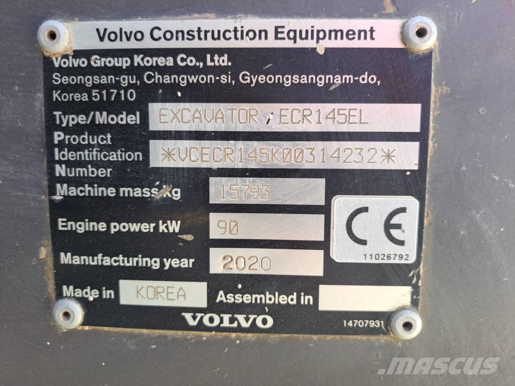 Volvo ECR 145 E Pásová rýpadla