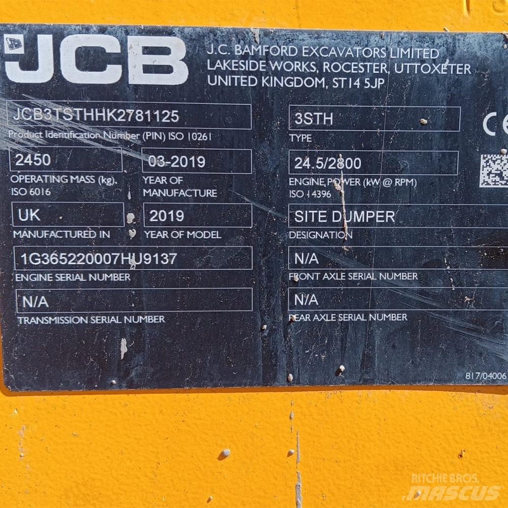 JCB 3TSTH Vyklápěcí dempry