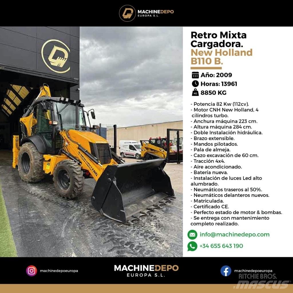 New Holland B 110 B Rýpadlo-nakladače