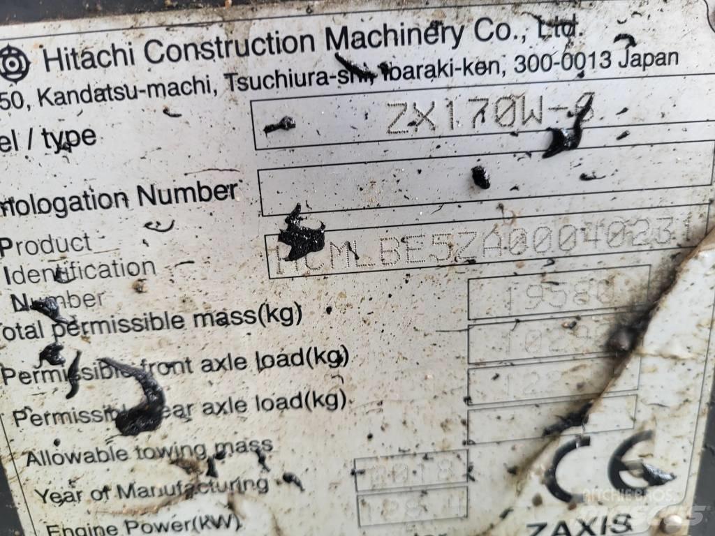 Hitachi ZX170W-6 Kolová rýpadla