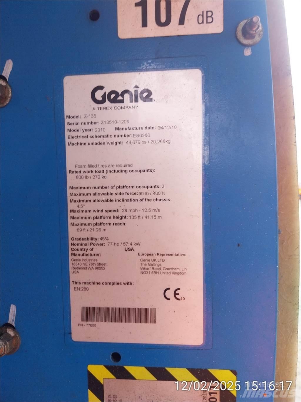Genie Z135/70 Kloubové plošiny