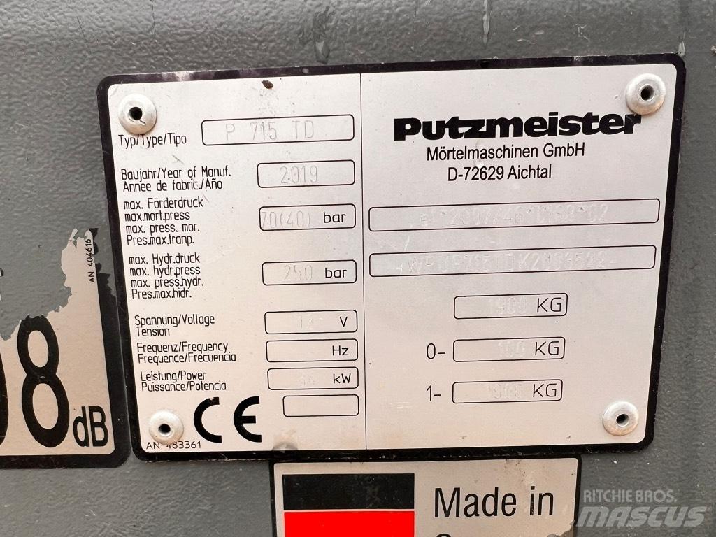 Putzmeister P 715 TD Nákladní auta s čerpadly betonu