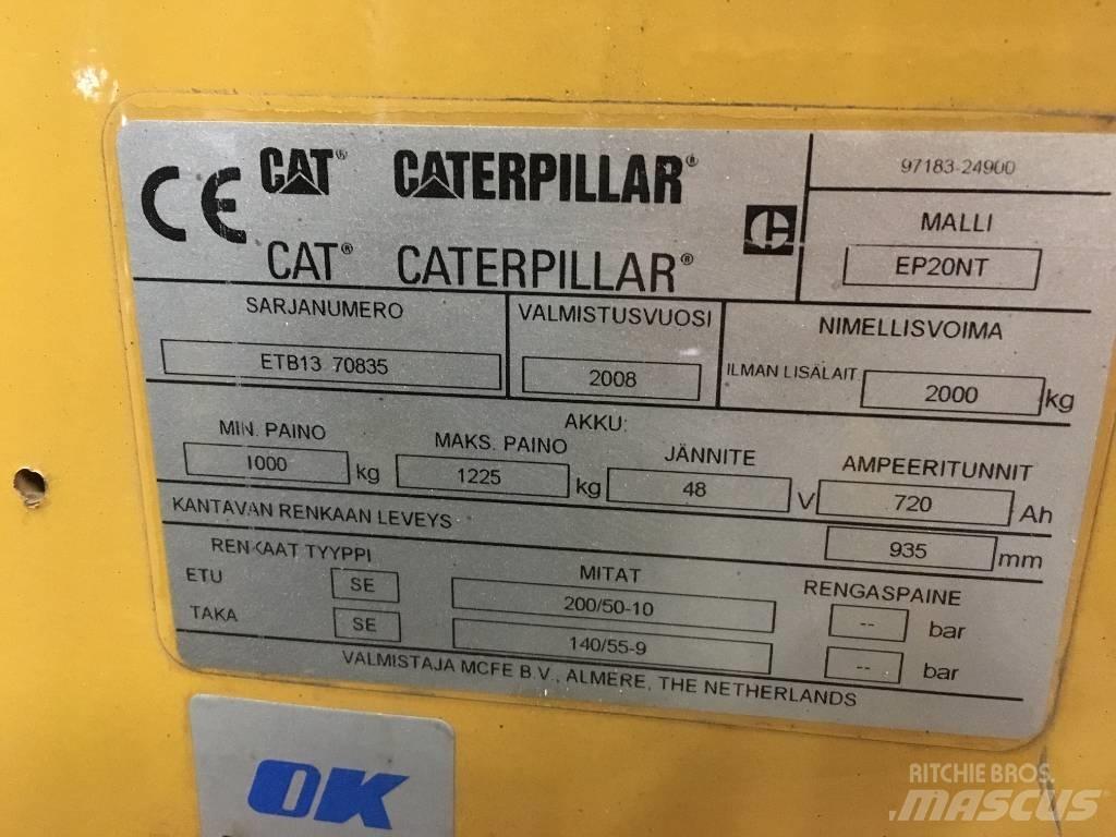 CAT EP 20 NT Akumulátorové vozíky