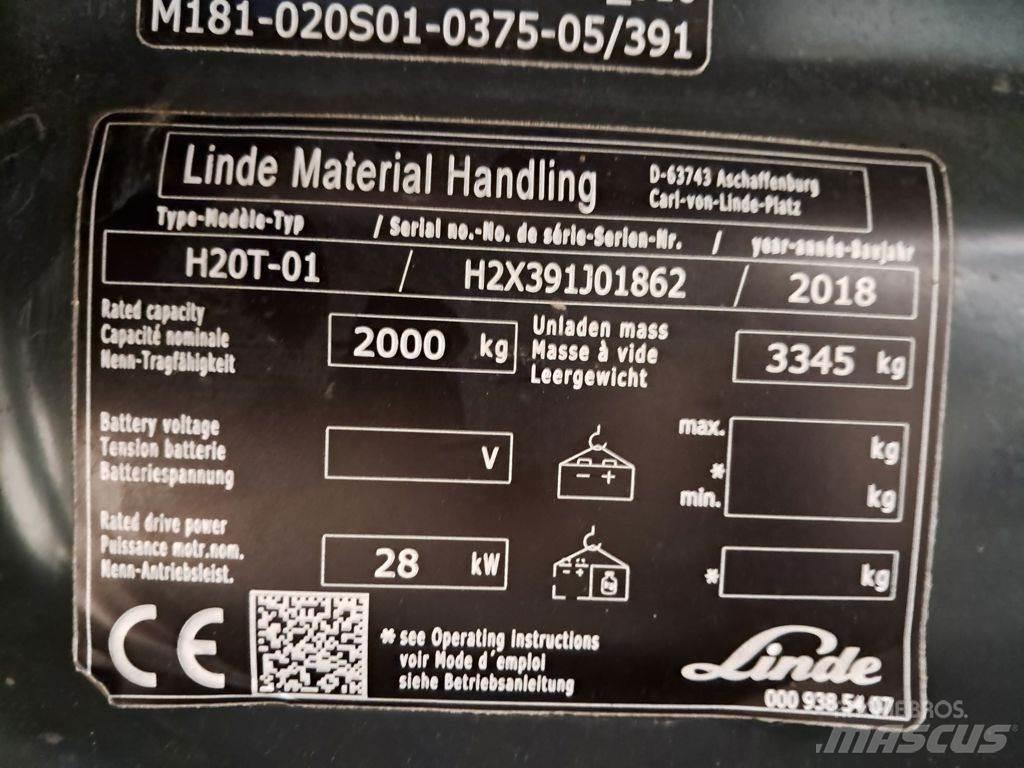 Linde H20T-01 LPG vozíky