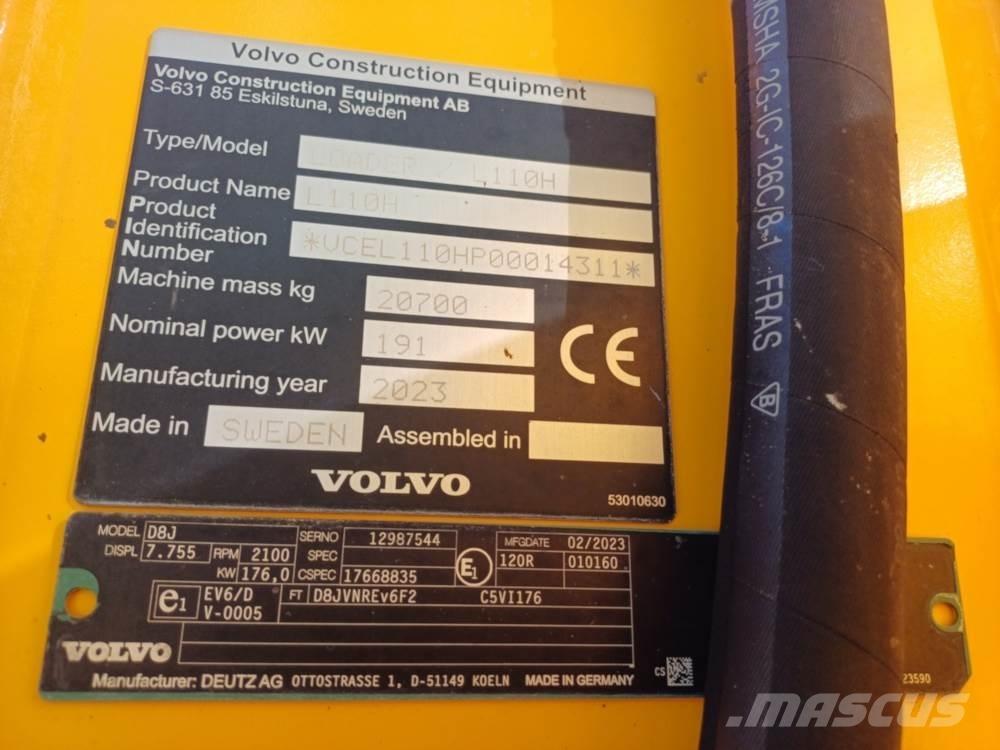 Volvo L110H Kolové nakladače