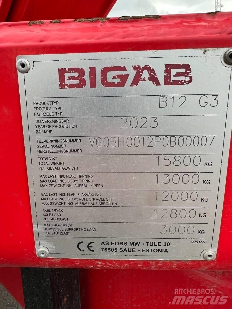 Bigab B 12 Přívěsy pro různé účely