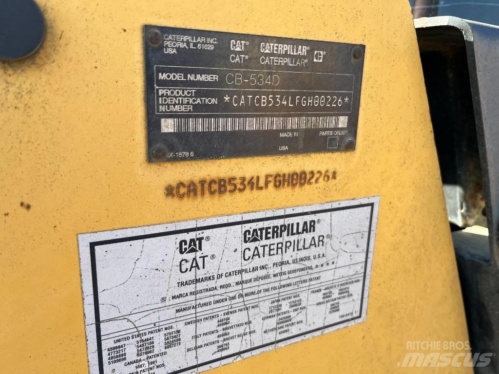 CAT CB 534 D Tandemové válce