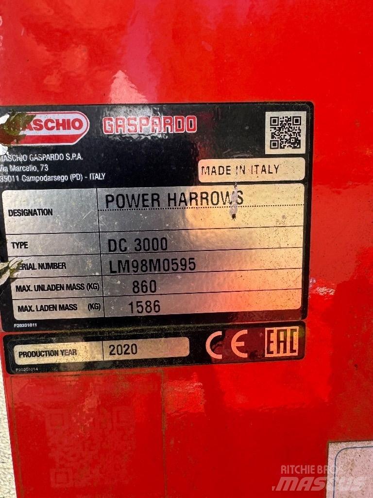 Maschio DC 3000 Rotační brány a půdní frézy