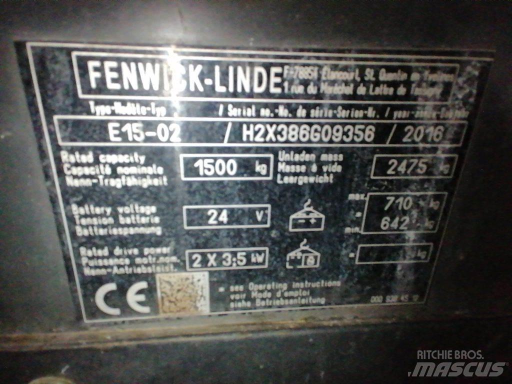 Linde E15-02 Akumulátorové vozíky
