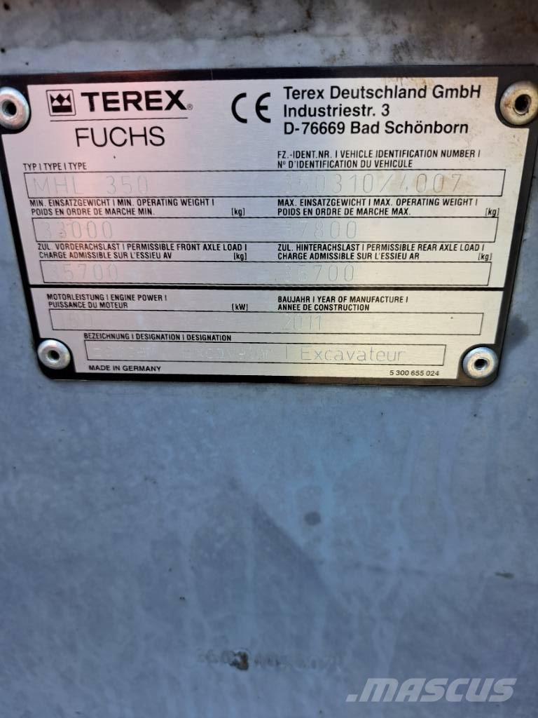 Fuchs MHL350E + Polyp Stroje pro manipulaci s odpadem