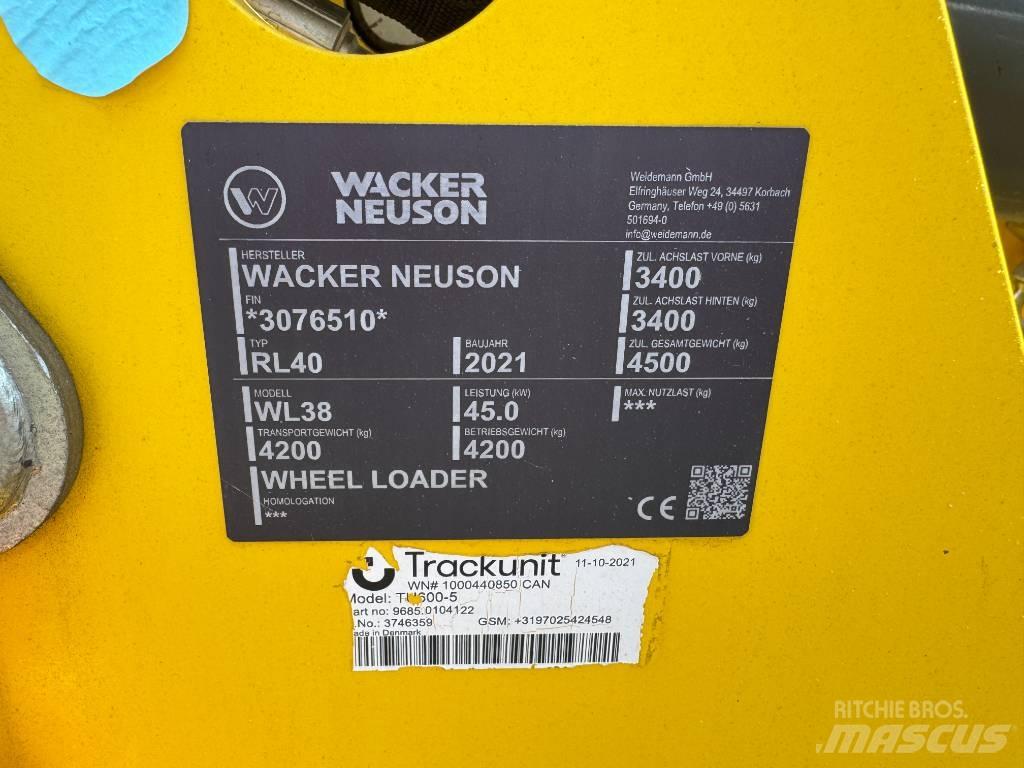 Wacker Neuson WL38 Kolové nakladače