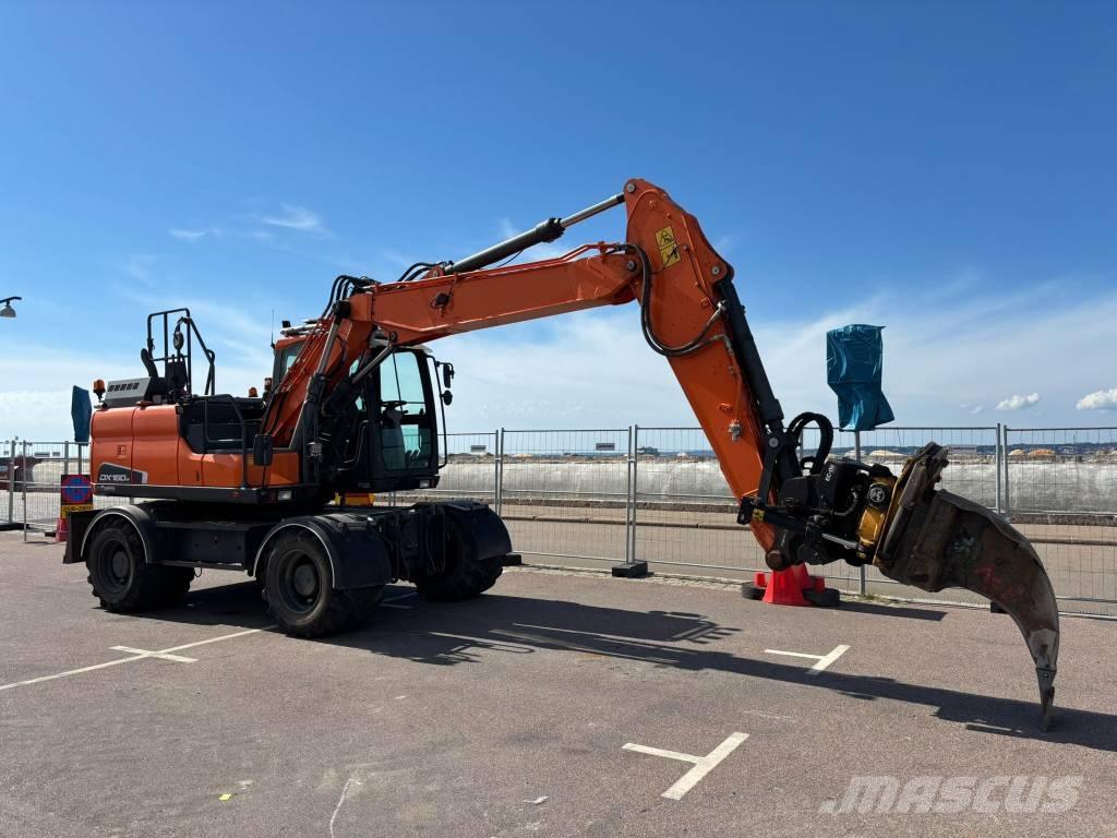 Doosan DX 160 W Kolová rýpadla