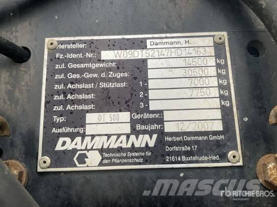 Dammann DT 5000 Samohybné postřikovače
