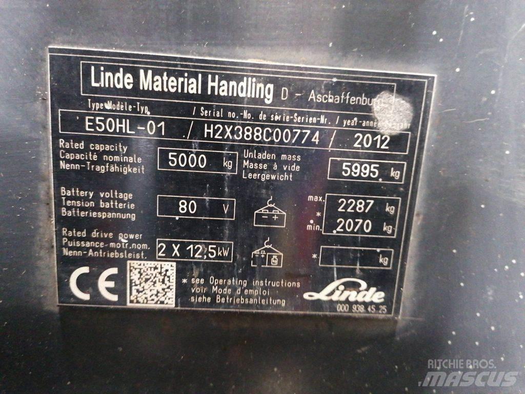 Linde E50HL-01 Akumulátorové vozíky