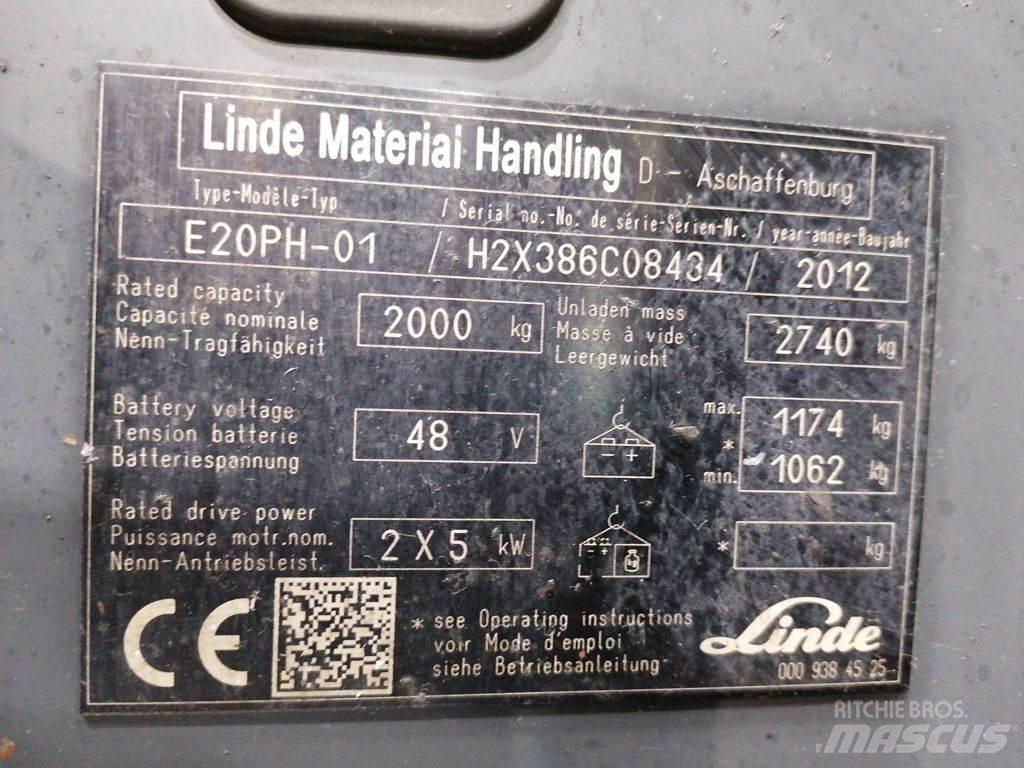 Linde E20PH-01 Akumulátorové vozíky
