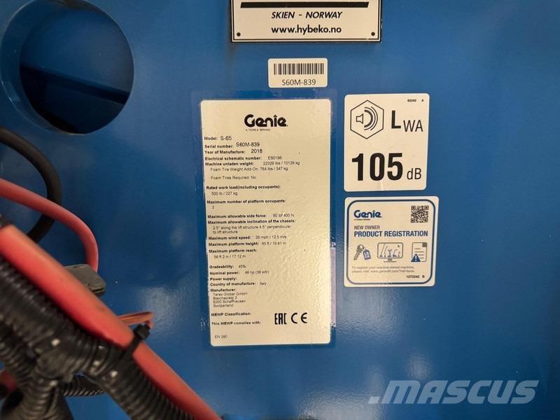 Genie S65 Teleskopické plošiny