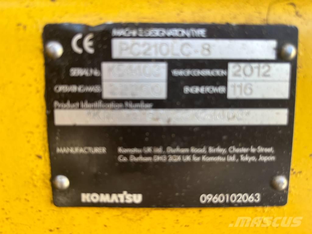Komatsu PC 210 LC-8 Pásová rýpadla