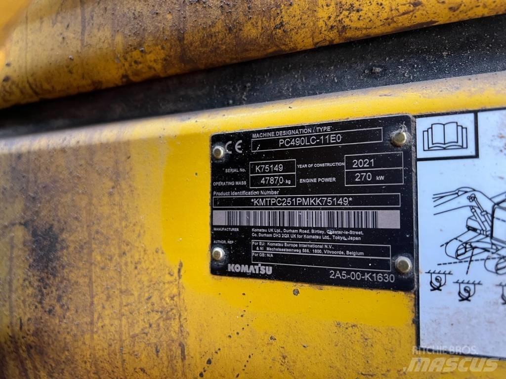 Komatsu PC490LC-11EO Pásová rýpadla