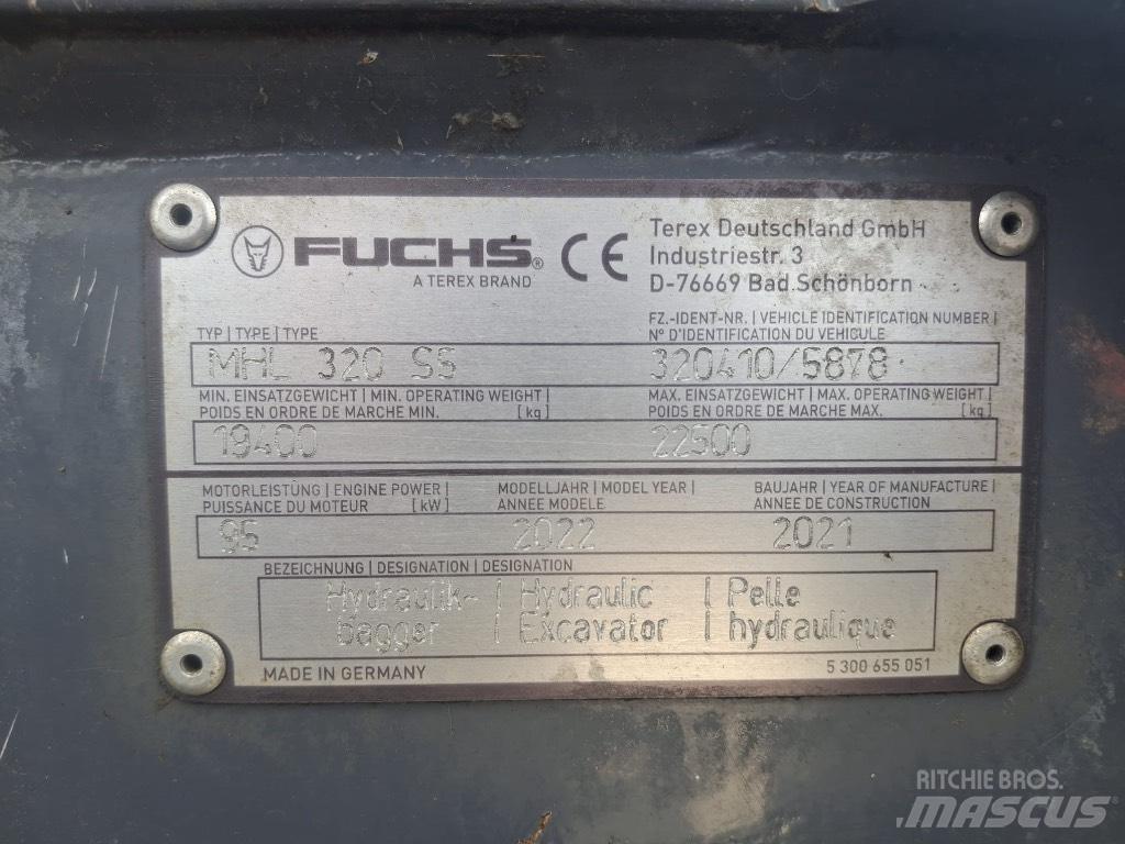 Terex Fuchs MHL320F Manipulace s materiálem – ostatní