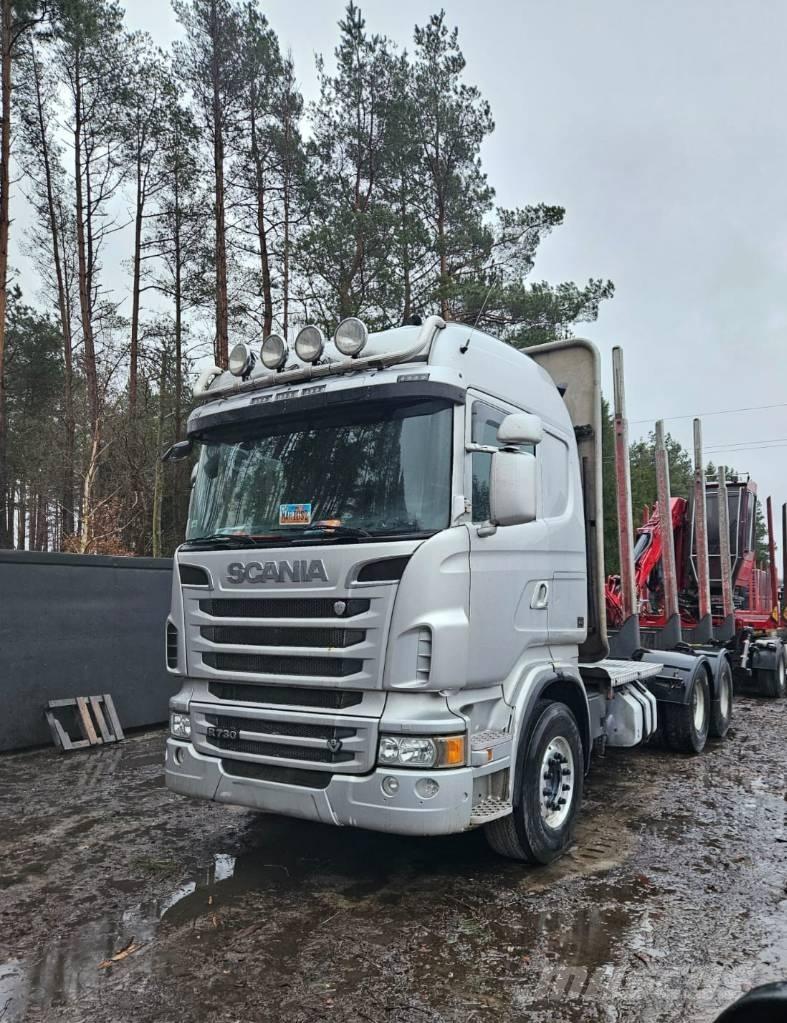 Scania R 730 Vozy na přepravu kmenů
