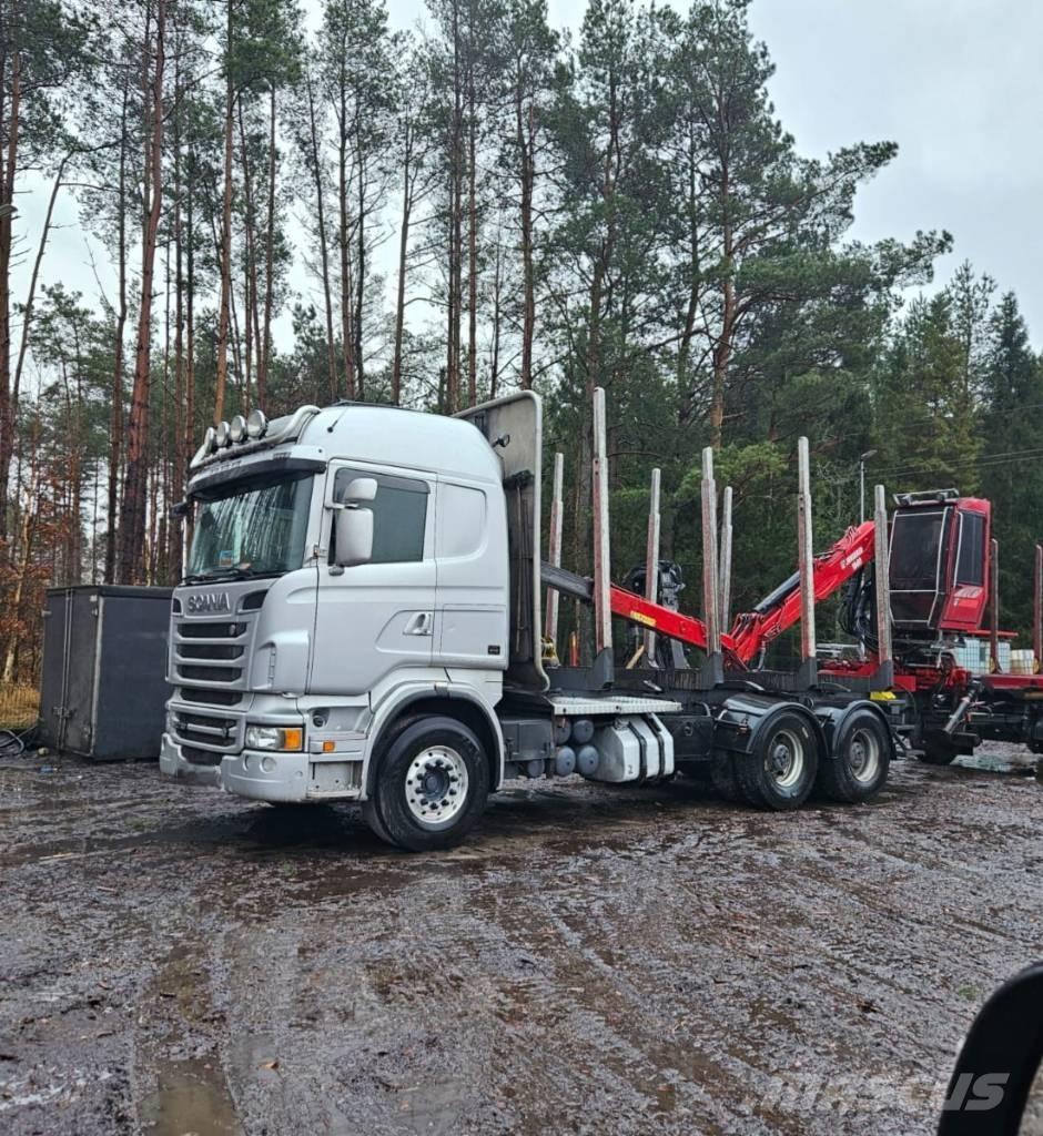 Scania R 730 Vozy na přepravu kmenů