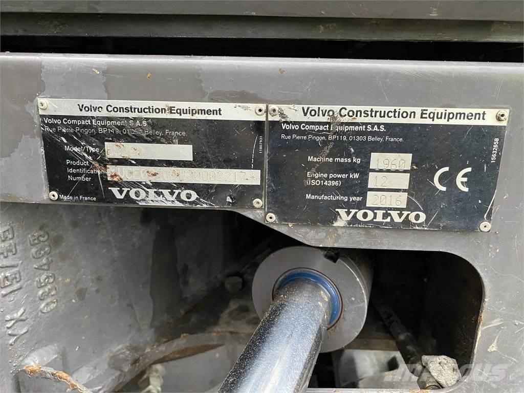 Volvo EC20D Kolová rýpadla
