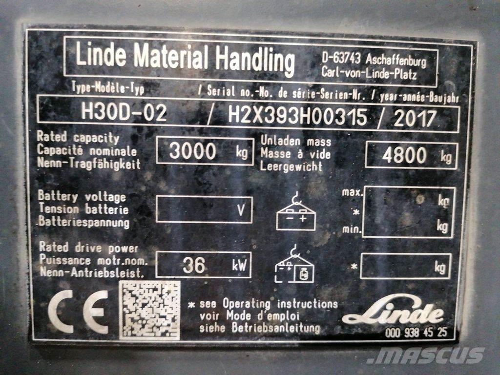 Linde H30D-02 Dieselové vozíky