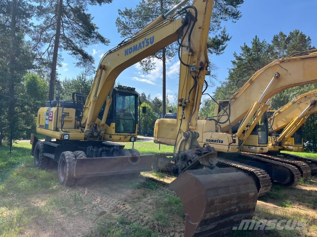 Komatsu PW 160-7 Kolová rýpadla