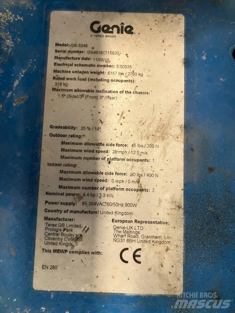 Genie GS 3246 Nůžková zvedací plošina