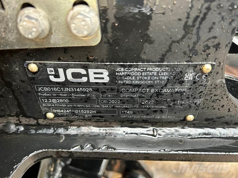 JCB 16C-1 Mini rýpadla < 7t