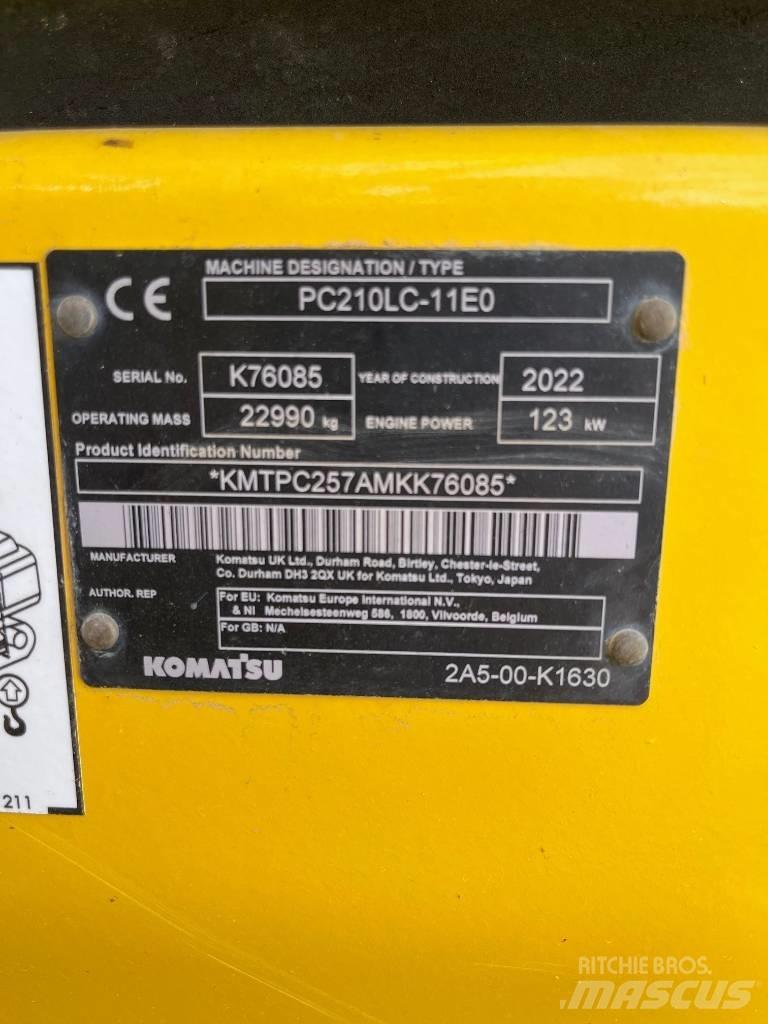 Komatsu PC210LC-11E0 Pásová rýpadla