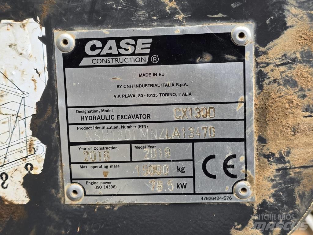 Case CX130 D Pásová rýpadla