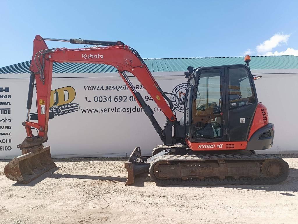 Kubota KX 080-4 Midi rýpadla 7t - 12t