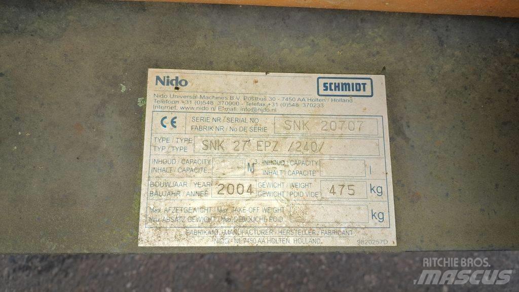 Nido SNK27 EPZ Sněžné pluhy, přední sněhové radlice