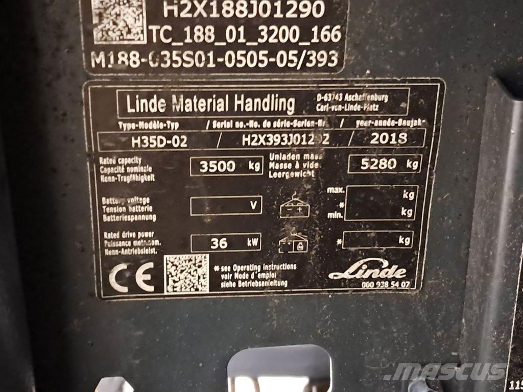 Linde H35D-02 Dieselové vozíky