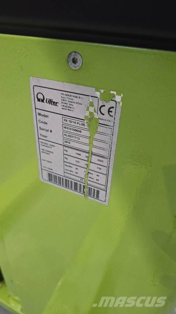 Pramac RX 10/16 Ručně vedené vysokozdvižné vozíky