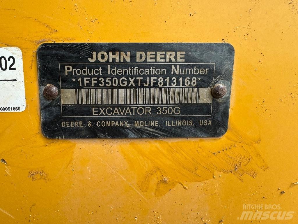 DEERE 350G LC Pásová rýpadla