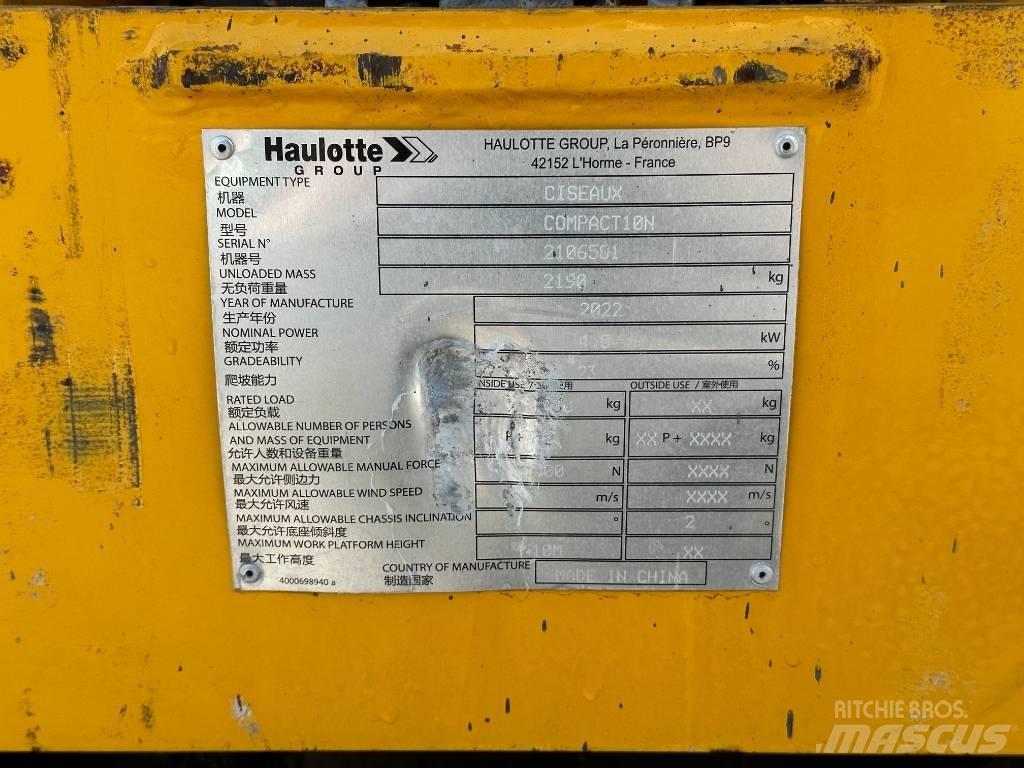 Haulotte COMPACT 10N Nůžková zvedací plošina
