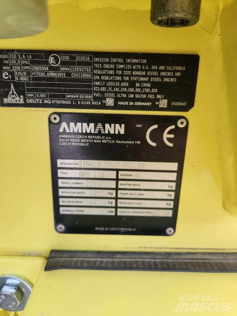 Ammann ARS 110 Tahačové válce