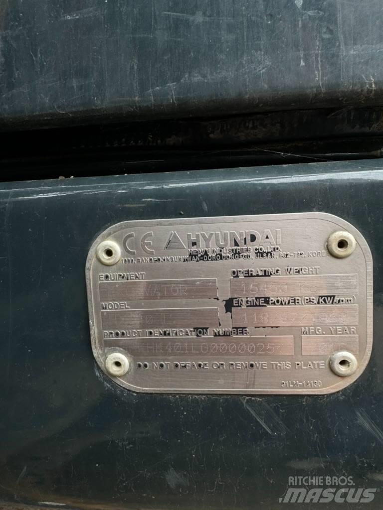 Hyundai HX 140L Pásová rýpadla