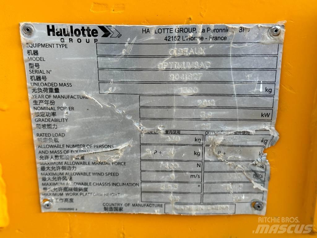 Haulotte OPTIMUM 8 Nůžková zvedací plošina