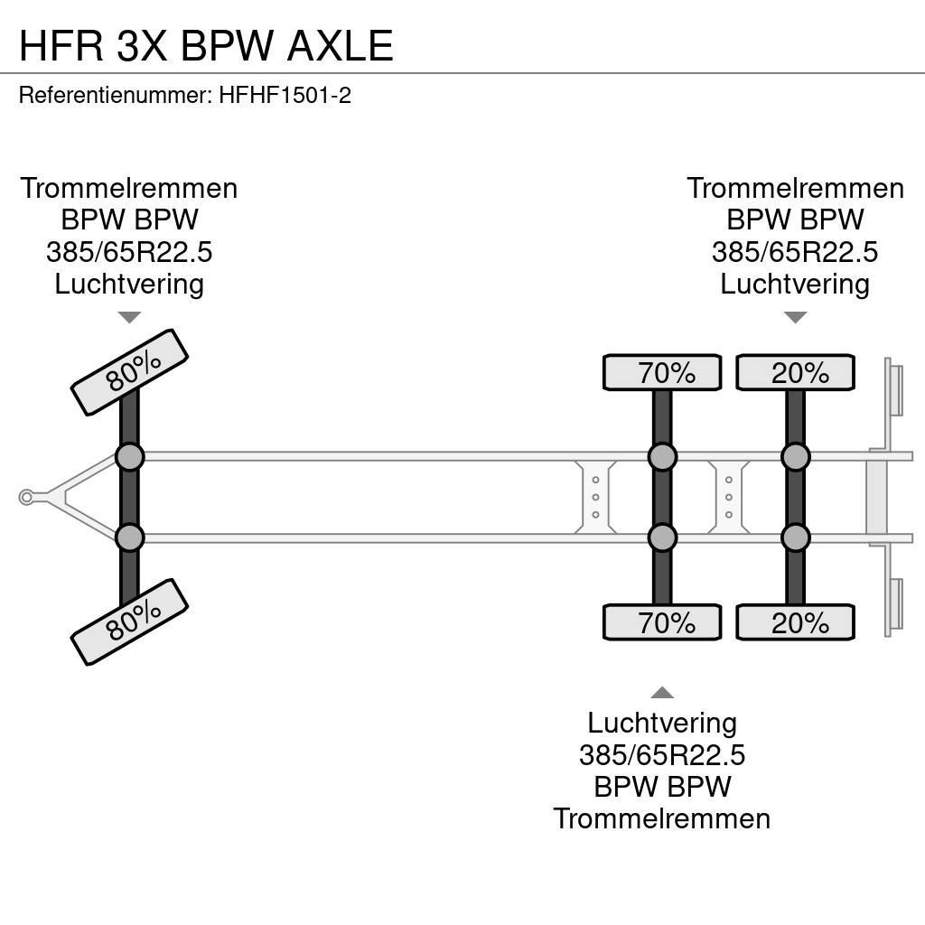 HFR 3X BPW AXLE Valníky