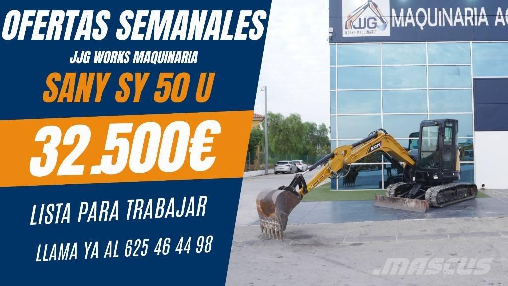 Sany SY 50 U Mini rýpadla < 7t