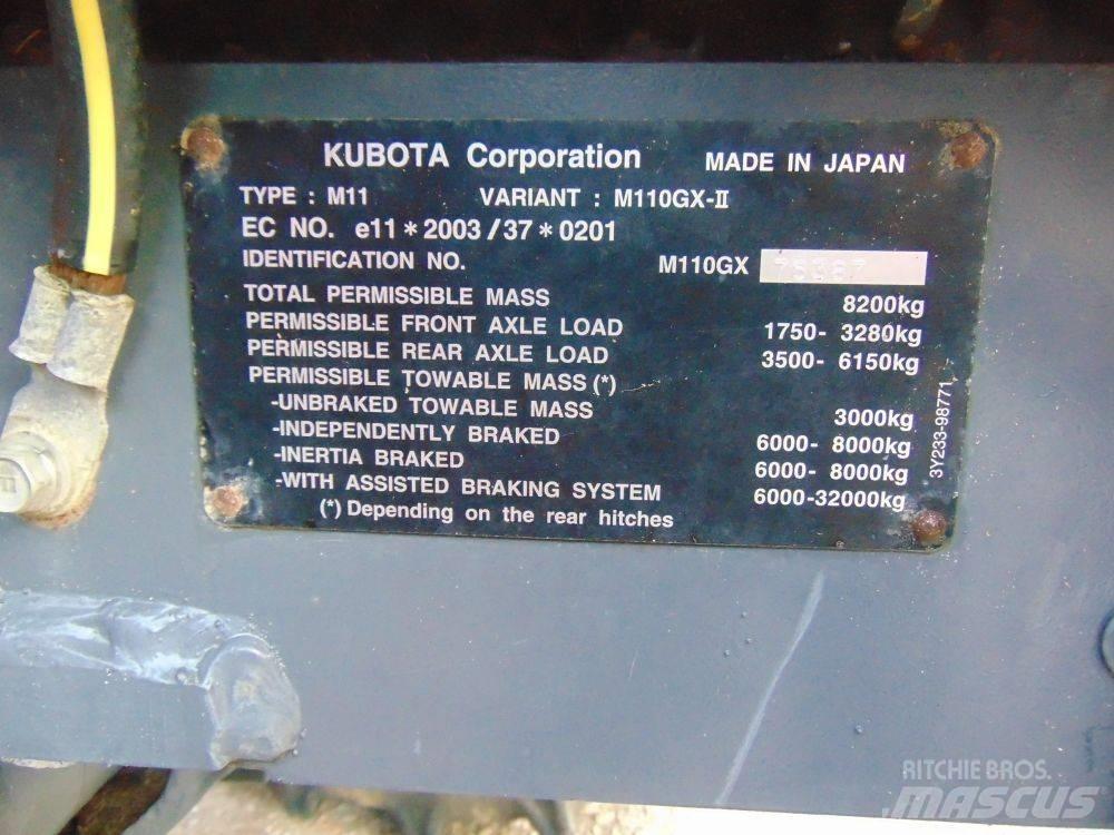 Kubota M 110 GX Traktory