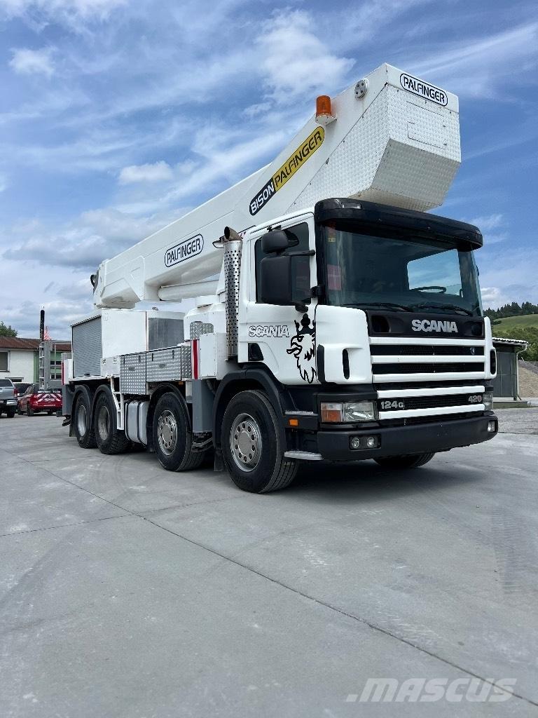 Scania 124 G 420 Autojeřáby, hydraulické ruky