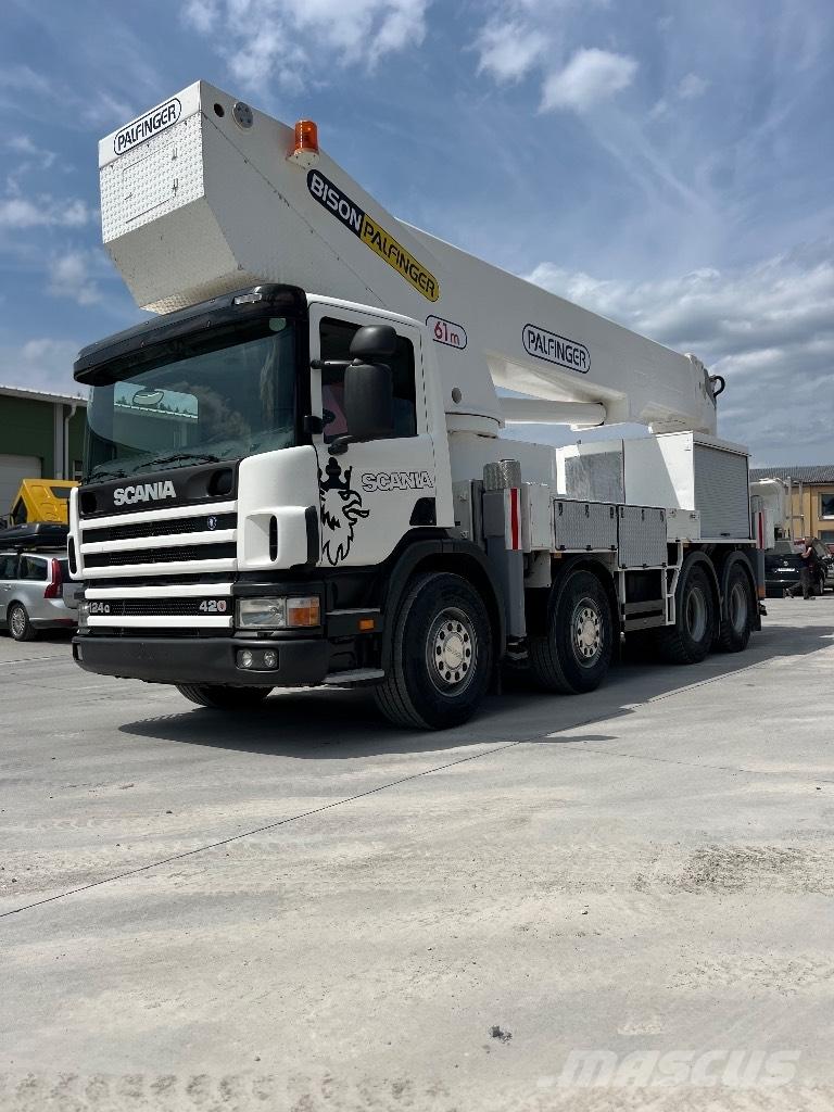 Scania 124 G 420 Autojeřáby, hydraulické ruky